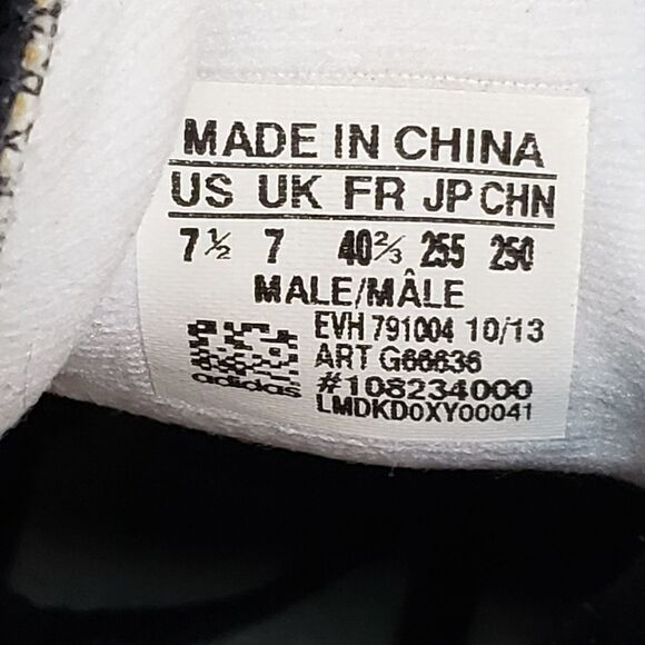 Adidas Seeley Men's Size 7.5 Black/White - Picture 8 of 8